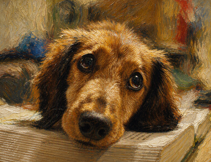 Personalisiertes Hunde-Porträt als Kunstdruck
