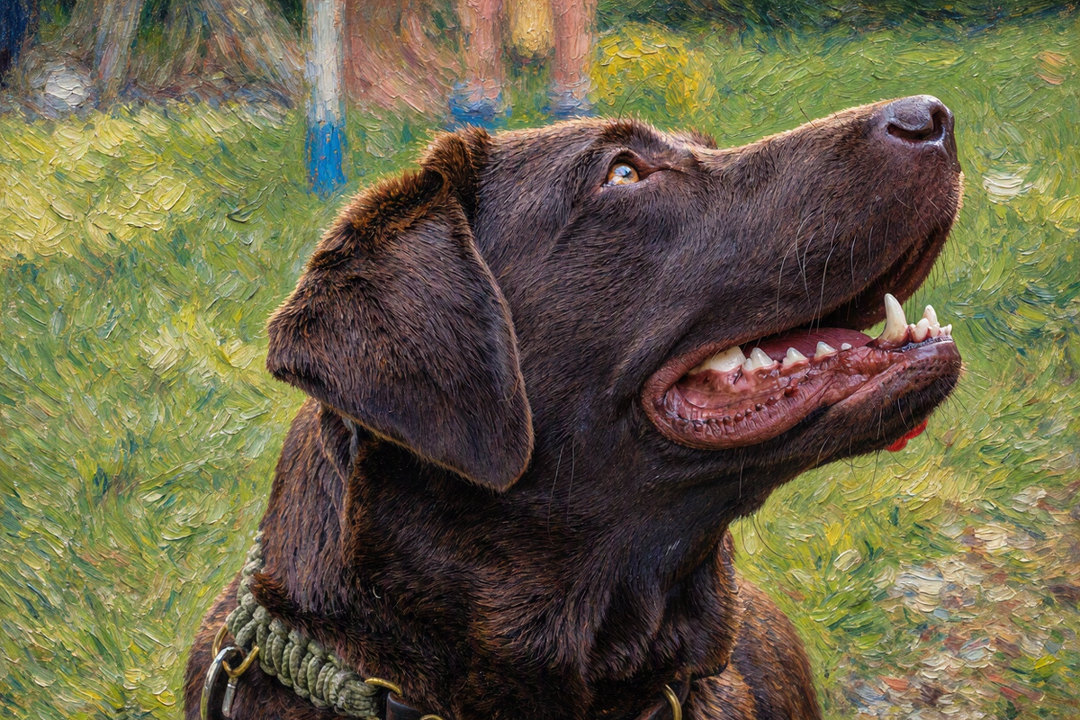 Personalisiertes Hunde-Porträt als Kunstdruck