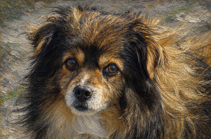 Personalisiertes Hunde-Porträt als Kunstdruck